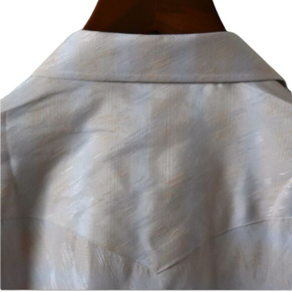 Panhandle Slim Mens Western Shirt Size XL (17.5) Pearl Snap Button Up 80s 90s - Picture 4 of 7